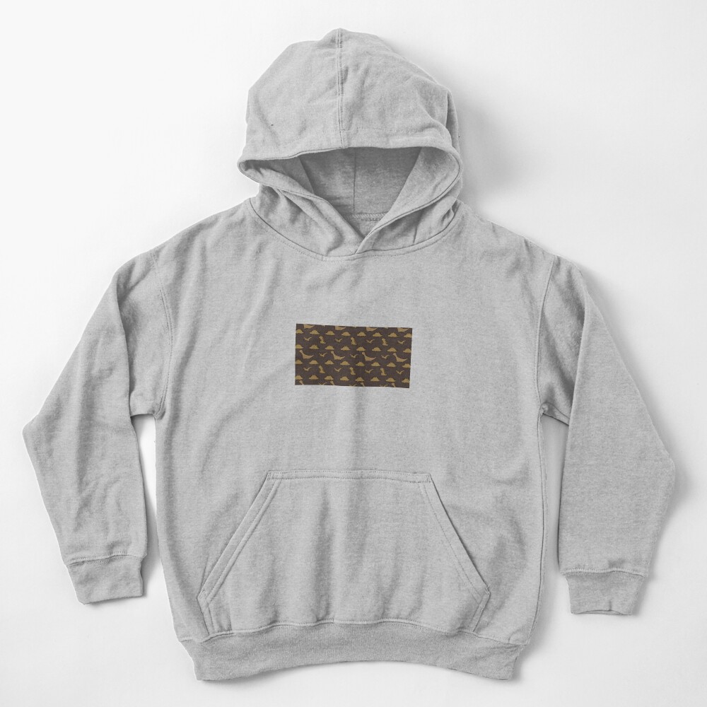 LV Dinosour Design Kids Pullover Hoodie