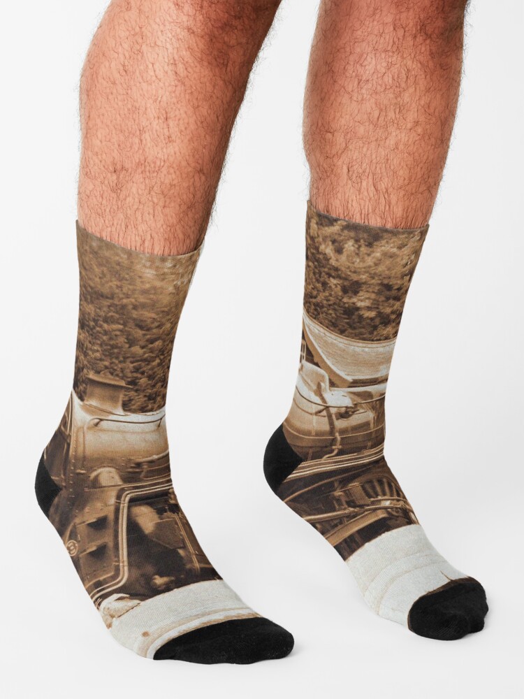 Alternate view of Steam past and present Socks
