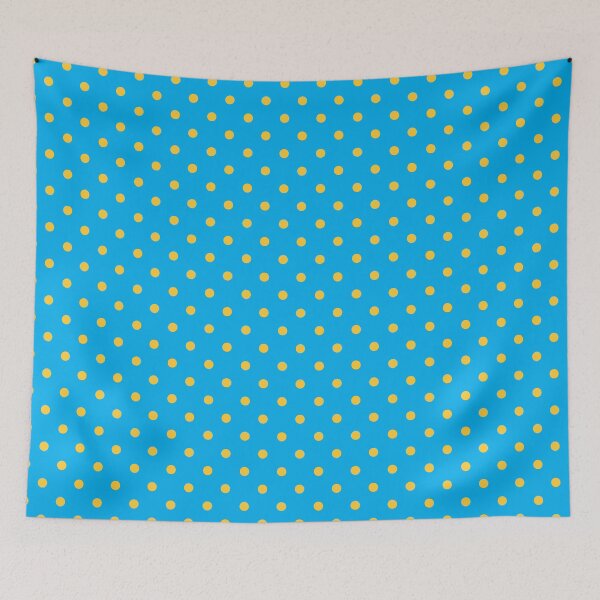 Item preview, Polka Dot Yellow and Blue Pattern designed and sold by redjaygraphics.