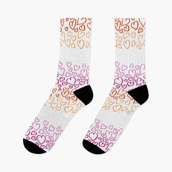 Item preview, Lesbian Pride Hearts Pattern designed and sold by JustGottaDraw.