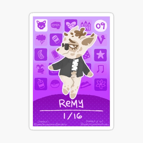 Thomas Sanders; Remy Animal Crossing Amiibo Card Sticker