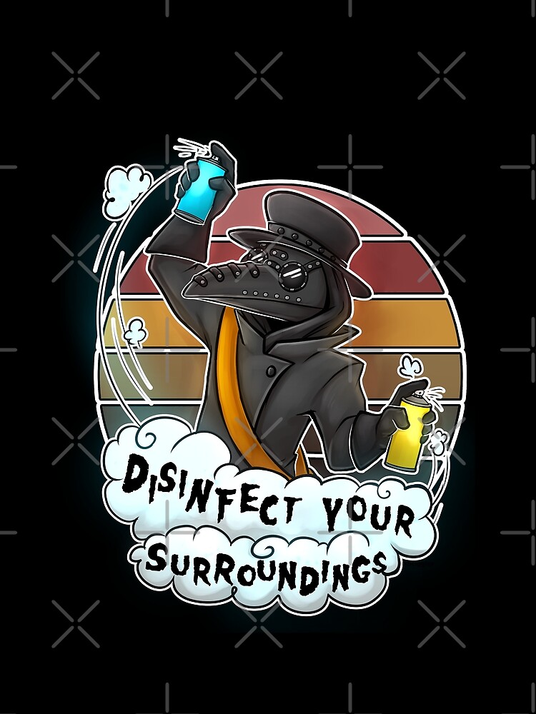Thumbnail 5 von 5, Grafik T-Shirt, Desinfizieren Sie Ihre Umgebung designt und verkauft von Sciggles.