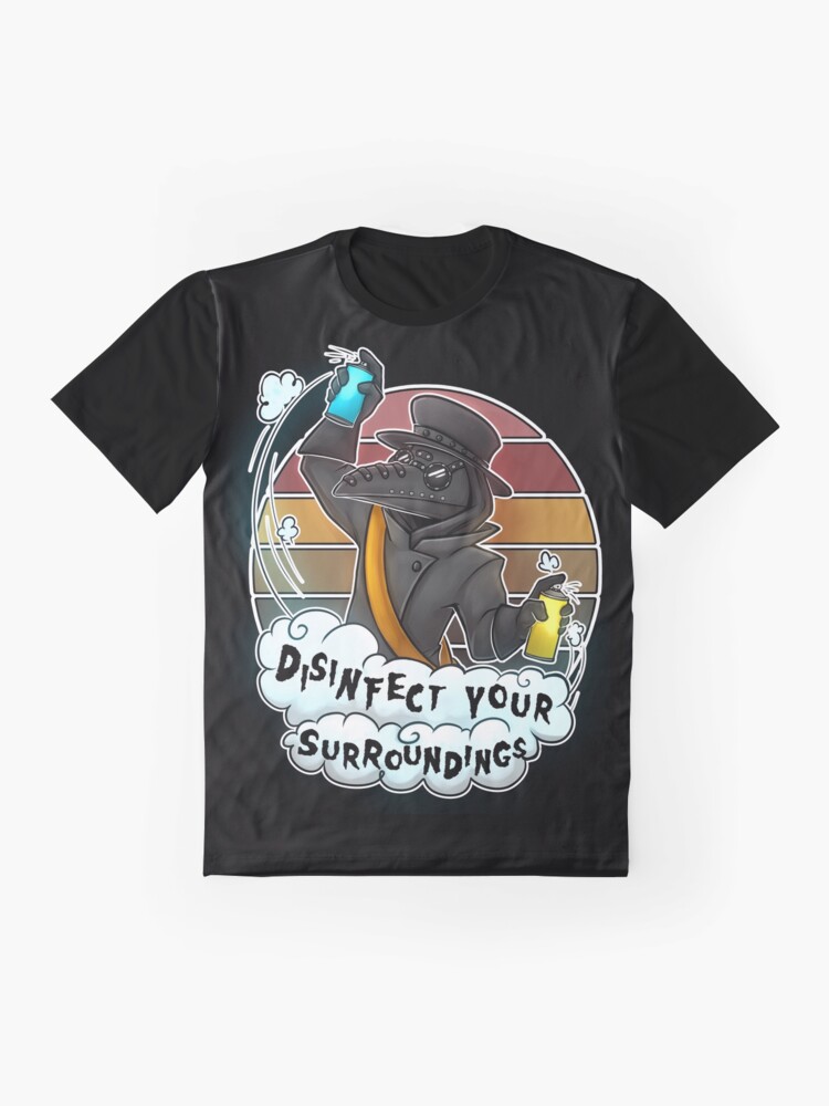 Thumbnail 4 von 5, Grafik T-Shirt, Desinfizieren Sie Ihre Umgebung designt und verkauft von Sciggles.
