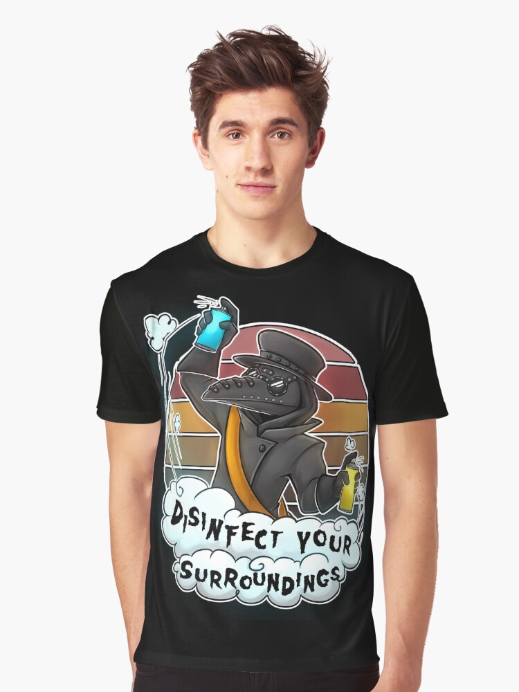Thumbnail 1 von 5, Grafik T-Shirt, Desinfizieren Sie Ihre Umgebung designt und verkauft von Sciggles.