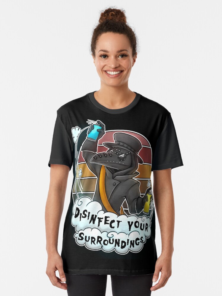 Thumbnail 2 von 5, Grafik T-Shirt, Desinfizieren Sie Ihre Umgebung designt und verkauft von Sciggles.