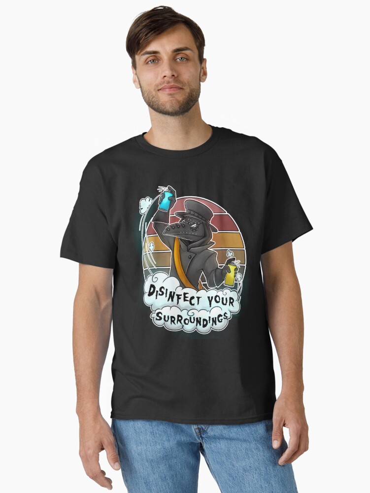 Thumbnail 1 von 7, Classic T-Shirt, Desinfizieren Sie Ihre Umgebung designt und verkauft von Sciggles.