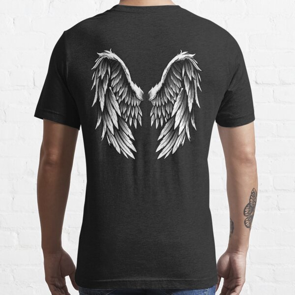 t shirt with wings on back