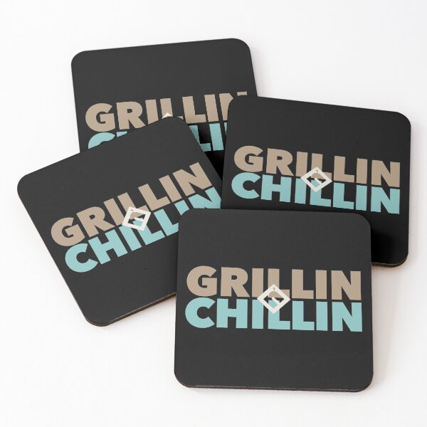 Item preview, Typographic T-shirt Grillin n' Chillin designed and sold by DesignCats.