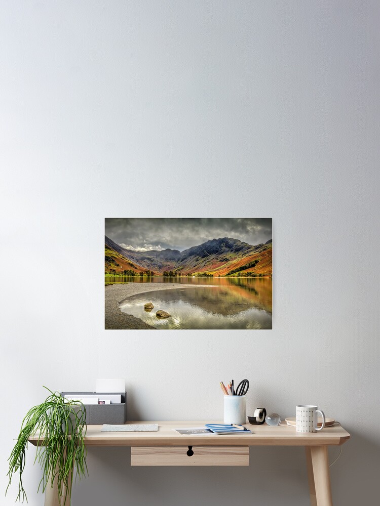 Thumbnail 2 of 3, Poster, Buttermere Rocks designed and sold by Nethycurl.