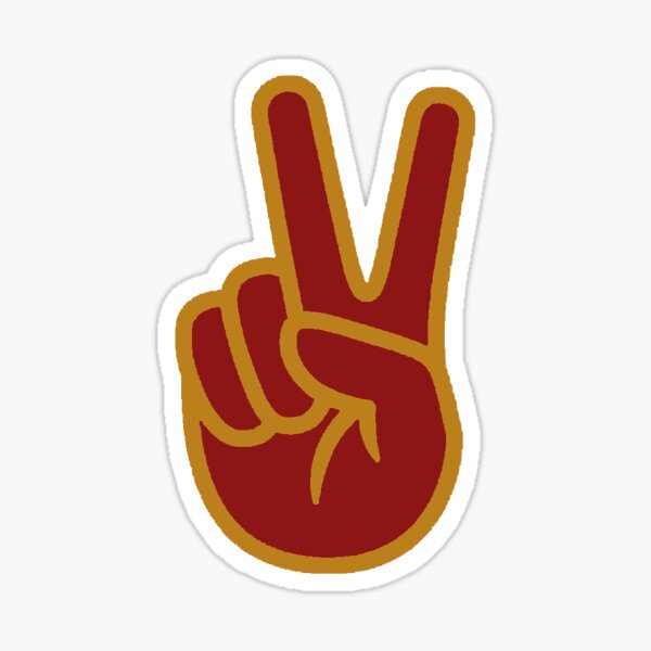 USC Peace Sign Sticker