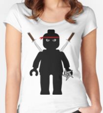Ninja Minifig / TMNT Foot Soldier Women's Fitted Scoop T-Shirt