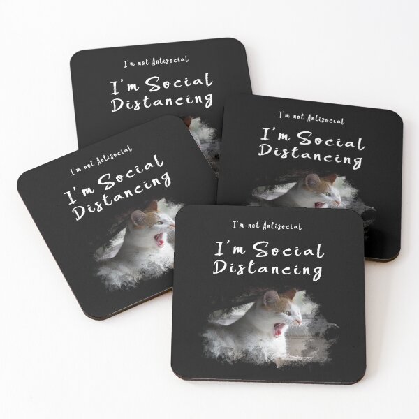 Item preview, I'm not antisocial, I'm Social Distancing designed and sold by PathlessNomad.