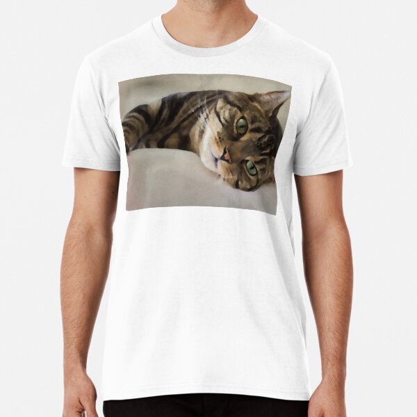 Brown Tabby Art Premium T-Shirt