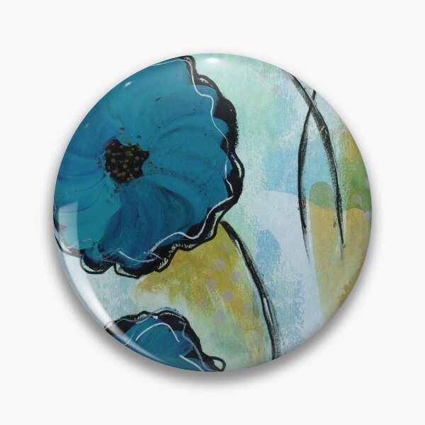 Item preview, Amapolas azules con fondo abstracto designed and sold by AnissaF.