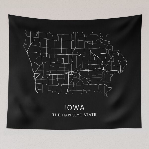 Item preview, Iowa State Road Map designed and sold by clarkstpress.