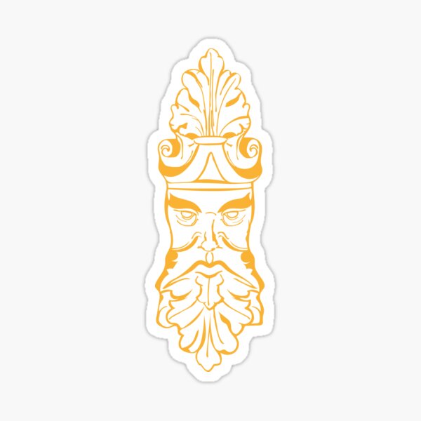 Old Man Oak (orange) Sticker