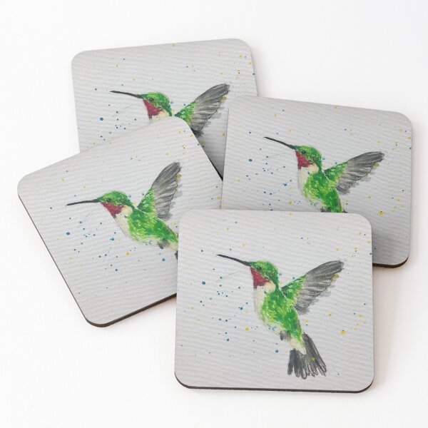 Item preview, watercolor hummingbird designed and sold by ClaraFied.