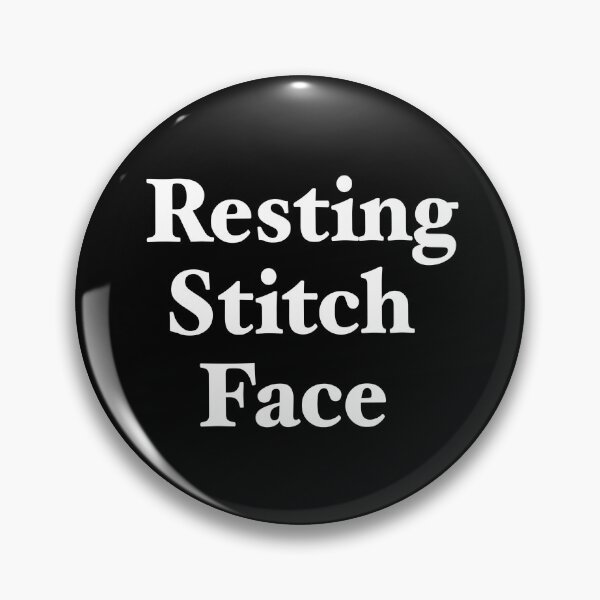 Item preview, Resting stitch face in white designed and sold by Asrais.