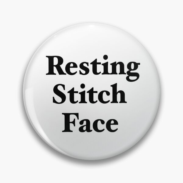Item preview, Resting stitch face in black designed and sold by Asrais.