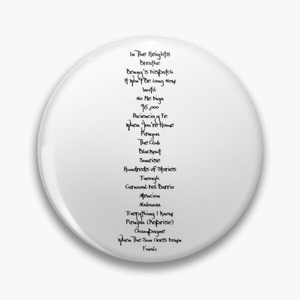 Item preview, In The Heights musical songs designed and sold by fandoms33.