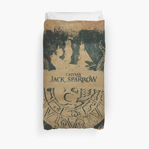 Capitan Jack Sparrow Pirate Art Duvet Cover