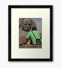 Sand Artwork - Arte De Arena Framed Print