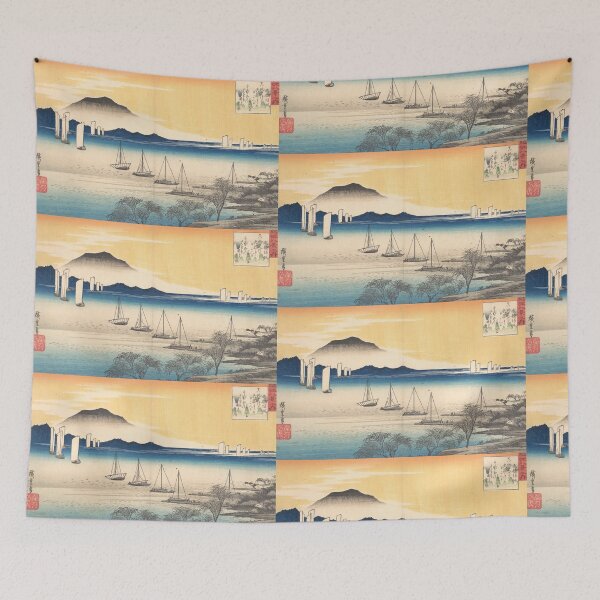 Item preview, Fishing Boats Returning to Yabase designed and sold by Tizeru.