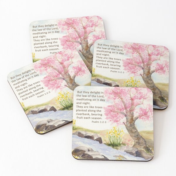 Item preview, Growth, Psalm 1:2-3    designed and sold by Diane Hall Watercolors.
