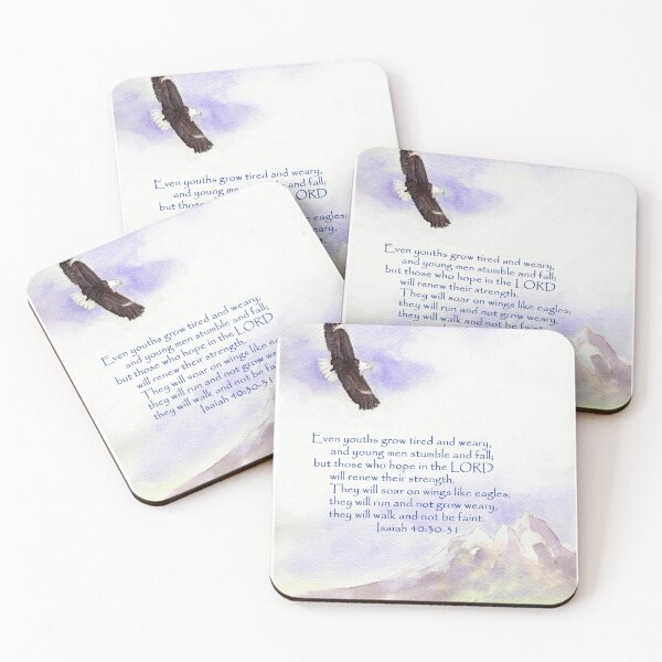 Item preview, Hope & Strength, Isaiah 40:30-31  designed and sold by Diane Hall Watercolors.