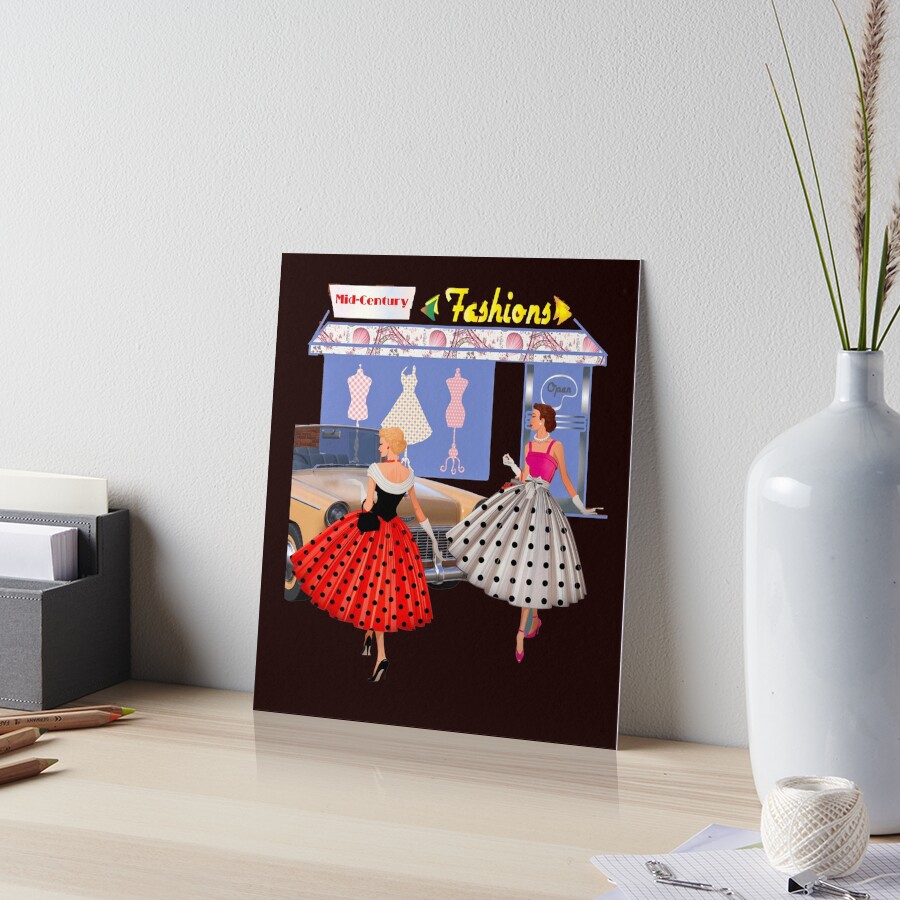 Womens Vintage Retro 50s Fashion art 