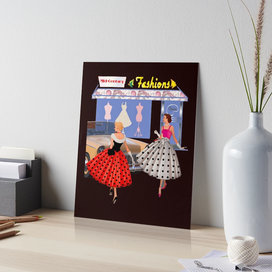 アート・デザイン・音楽 1950s Fashion Print 5 - 1940's/1950's/60's Vintage Fashion Design Original