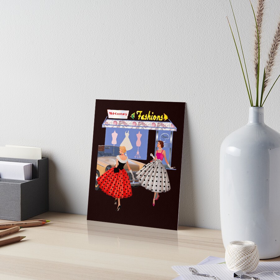 アート・デザイン・音楽 1950s Fashion Print 1950s Fashion Print - Fashion Museum Riga Online Store