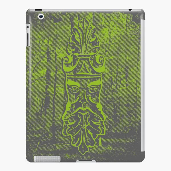 Old Man Oak - Forest Halftone (bright green) iPad Snap Case