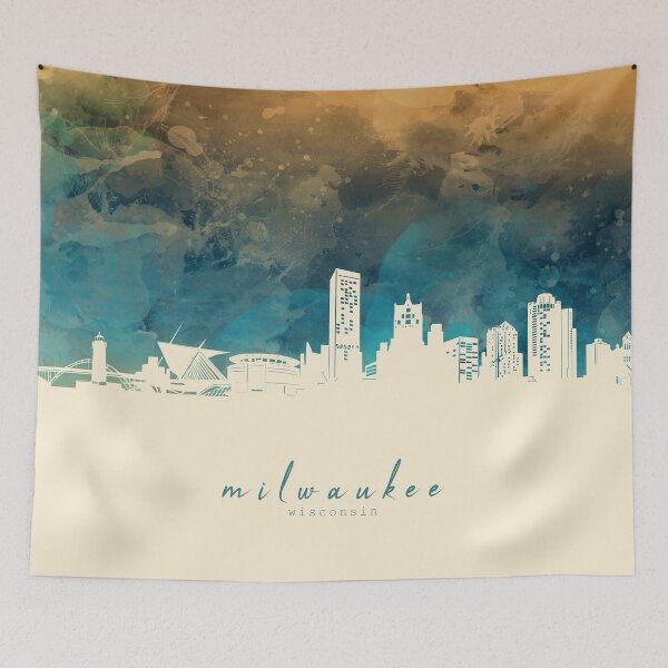 Item preview, milwaukee skyline designed and sold by BekimART2.