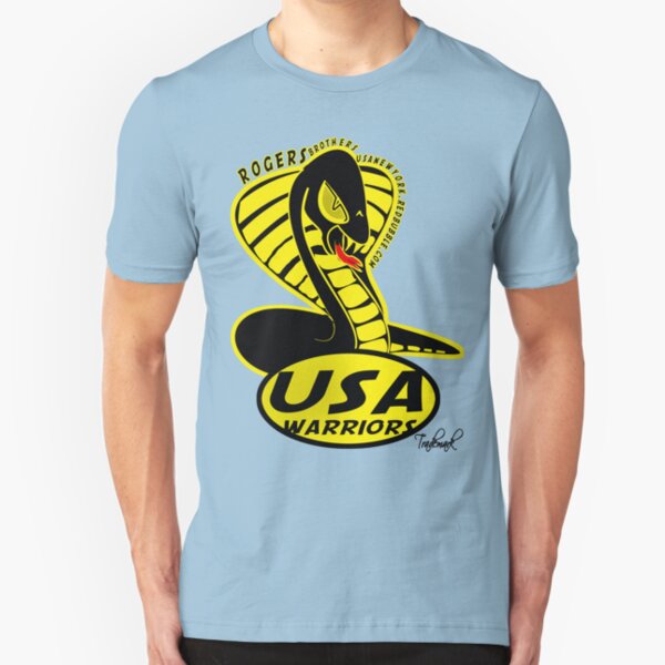 usa warriors snake by rogers bros Slim Fit T-Shirt