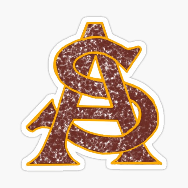 ASU Logo Maroon Sticker
