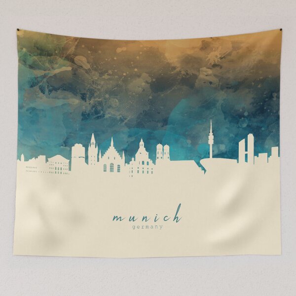 Item preview, munich skyline designed and sold by BekimART2.