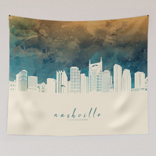 Item preview, nashville skyline designed and sold by BekimART2.