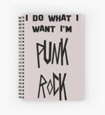 punk rock Spiral Notebook