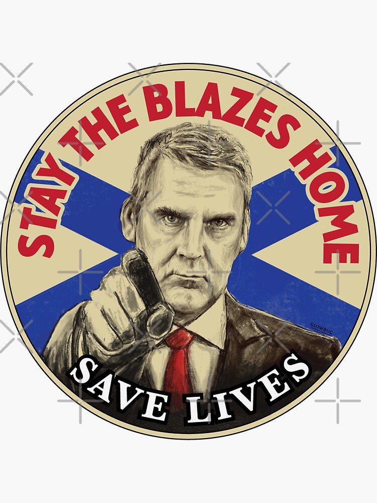 Stay the Blazes Home Circle by GlowbugDesign