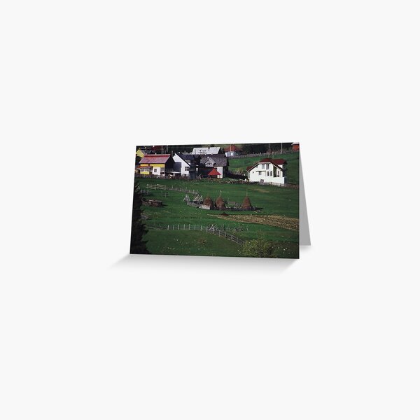 In the Shadow of the Carpathian Mountains Greeting Card