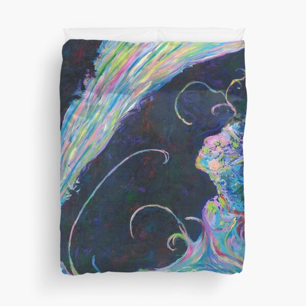 Becoming, Abstract Portrait Art by Courtney Hatcher Duvet Cover