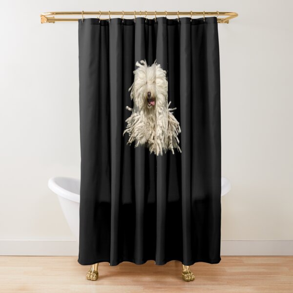 running Puli Shower Curtain