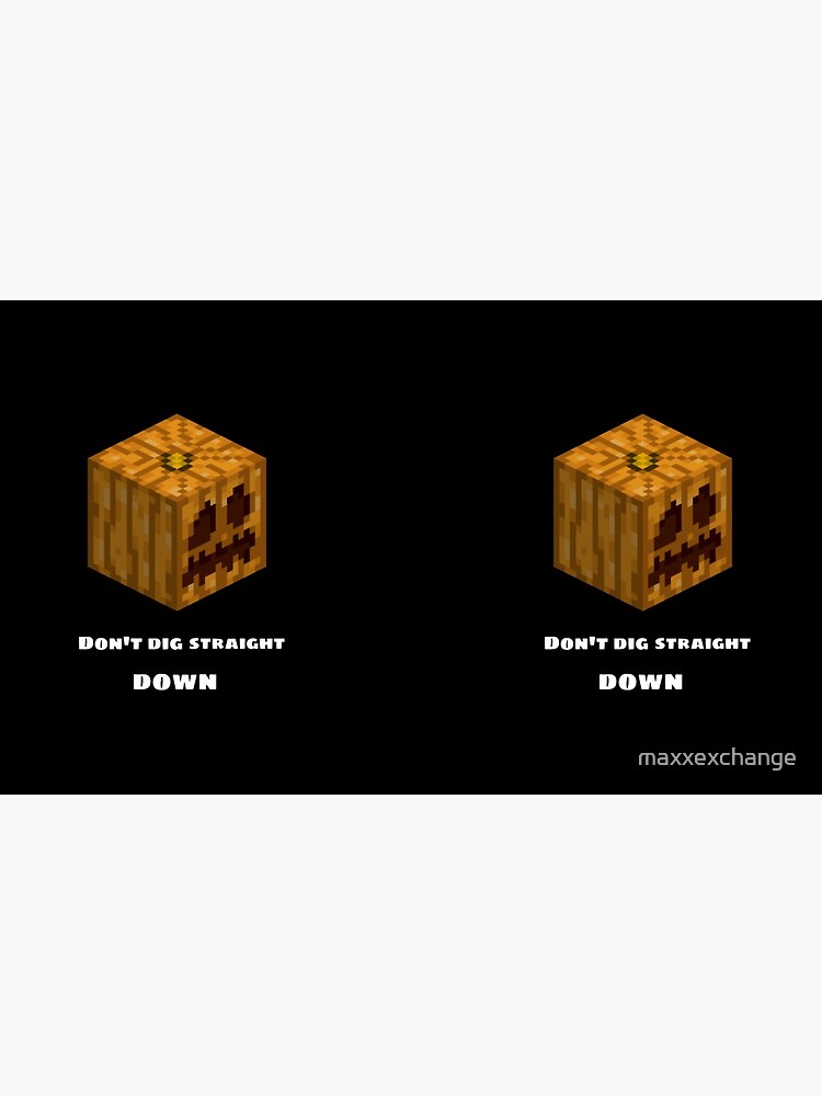 Don't Dig Straight Down Jackolantern Pixel Gourd. by maxxexchange