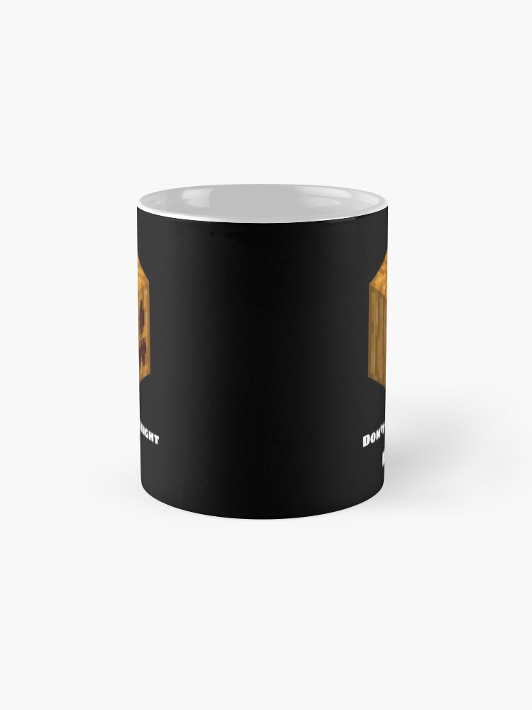 Alternate view of Don't Dig Straight Down Jackolantern Pixel Gourd. Mug