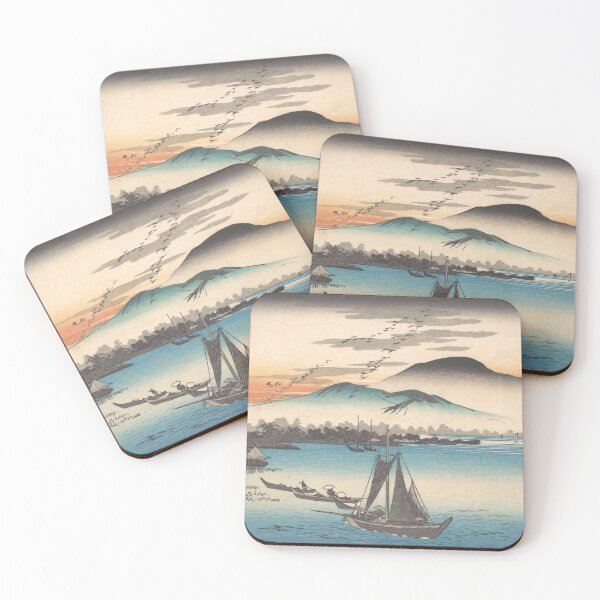 Item preview, Geese Alighting at Katada, Lake Biwa designed and sold by Tizeru.