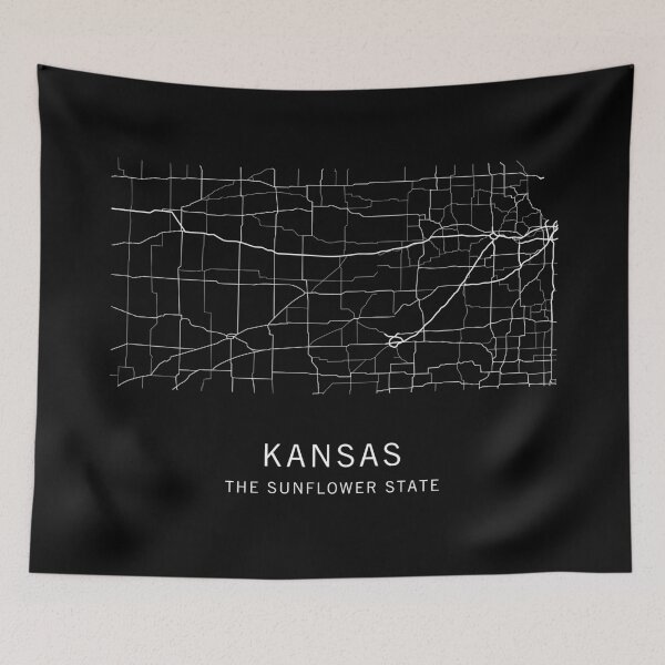 Item preview, Kansas State Road Map designed and sold by clarkstpress.