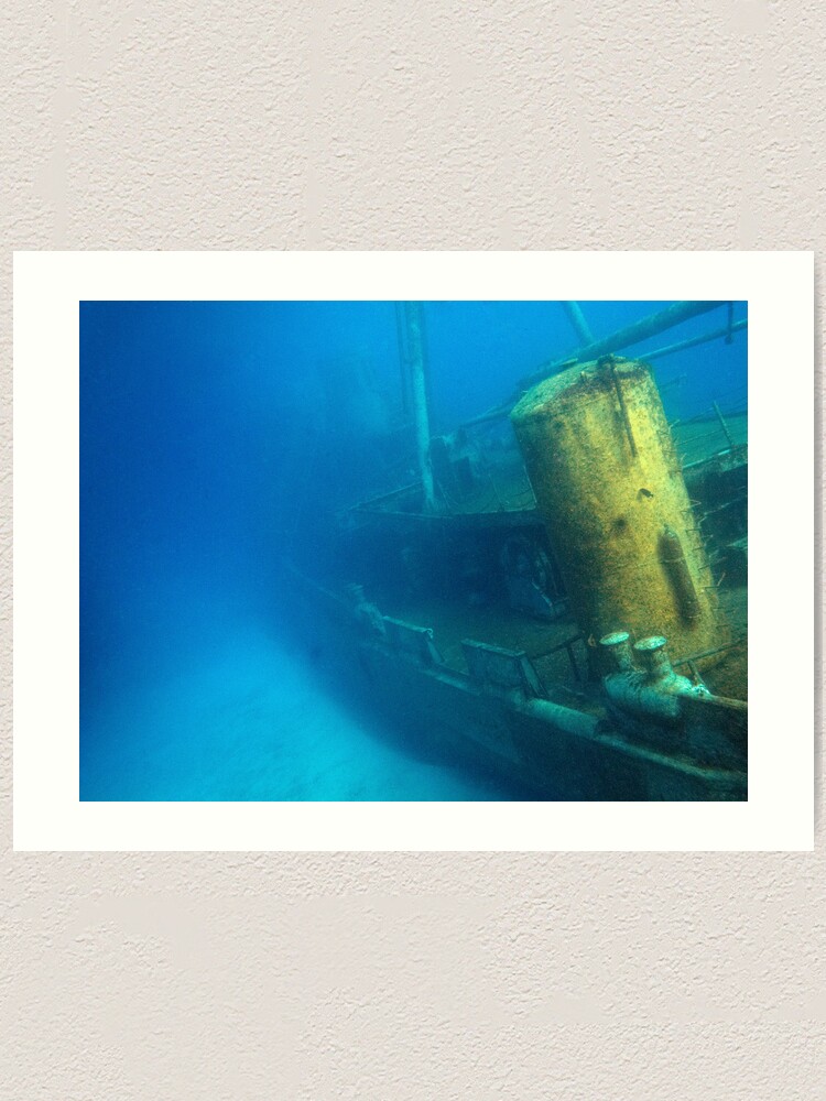 Alternate view of Kittiwake Wreck - Artificial Reef Celebrates Its First Birthday Art Print