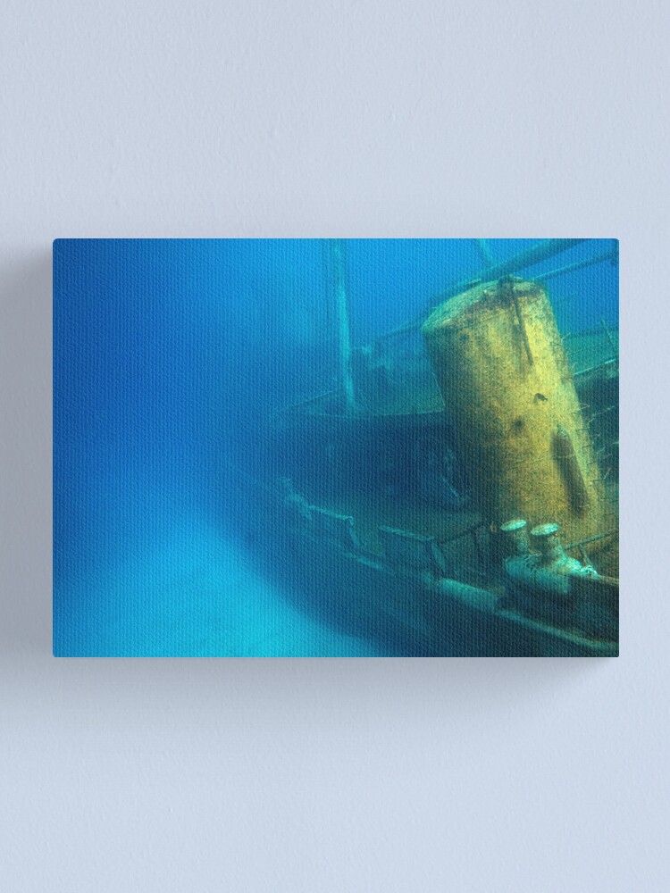 Alternate view of Kittiwake Wreck - Artificial Reef Celebrates Its First Birthday Canvas Print