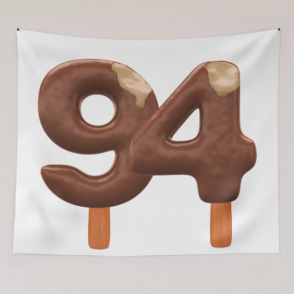 Item preview, 94 Ice Cream Ninenty Four Number 3d Chocolate designed and sold by HelloFromAja.
